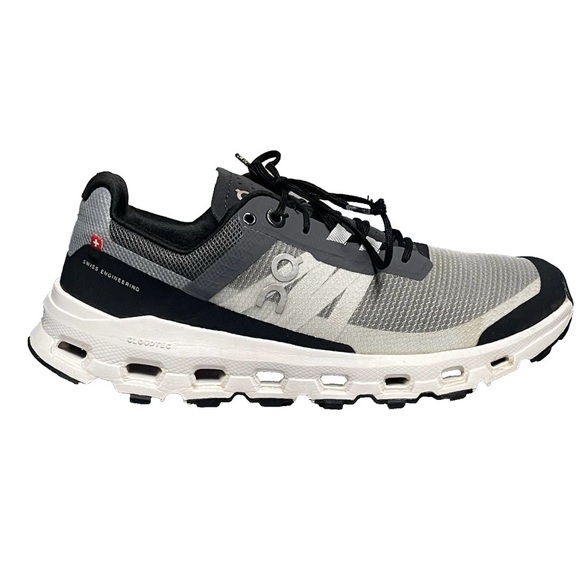 On Running Shoes - On Cloudvista Women's Black & White Trail Running Shoes Size 7